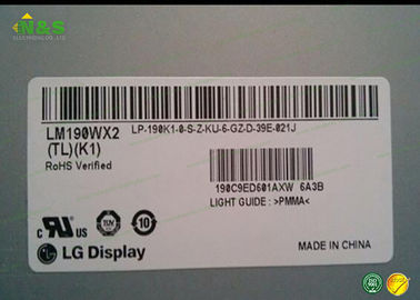 Lastra di vetro LCD ricoprente dura LM190WX2-TLK1 del LG a 19,0 pollici con area attiva di 408.24×255.15 millimetro